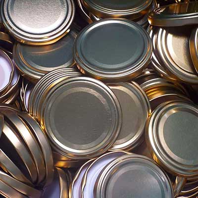 Couvercles pour pots en verre