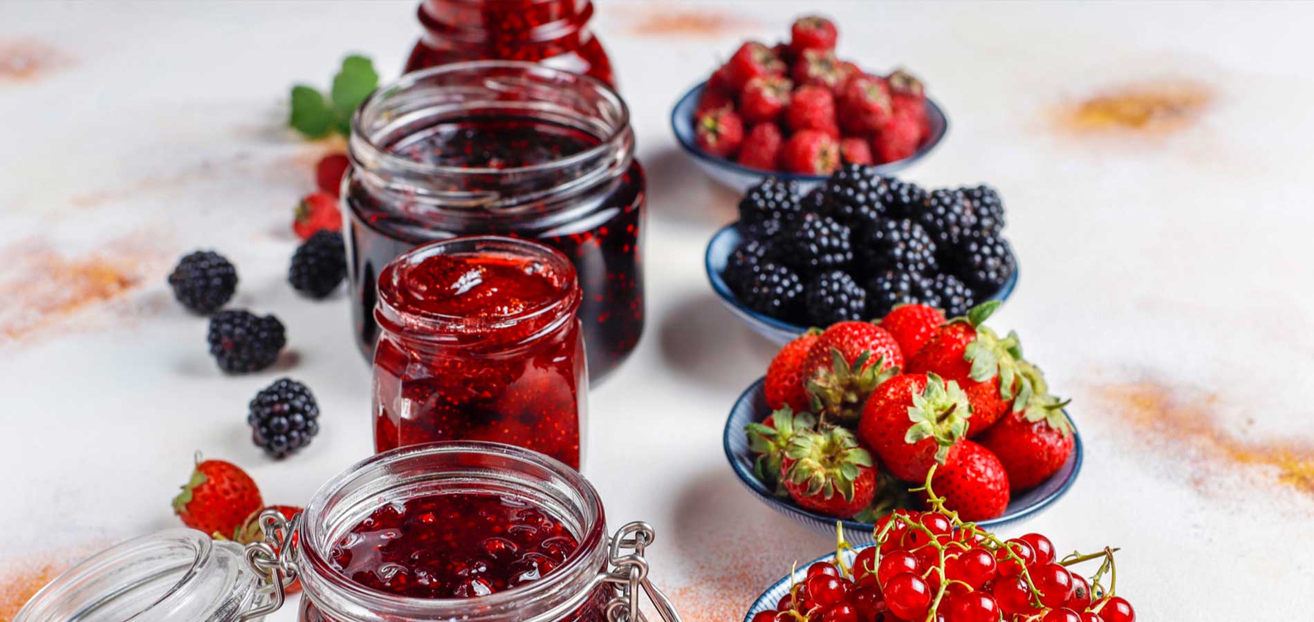 Pots à confiture vides
