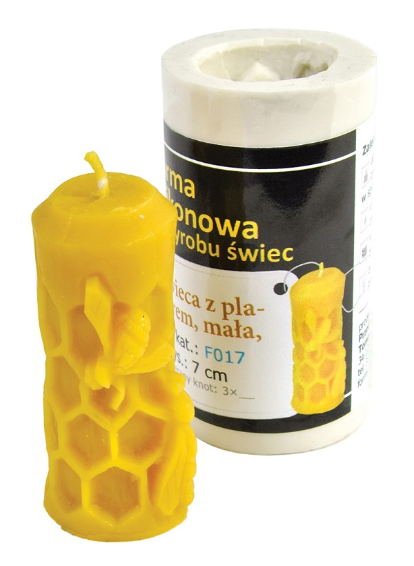 Moule à bougie représentant nid d'abeille - petit modèle