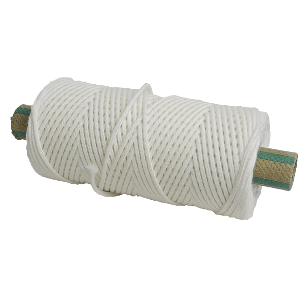 Mèche à bougie fine en coton naturel - bobine 150g (diamètre 2mm)