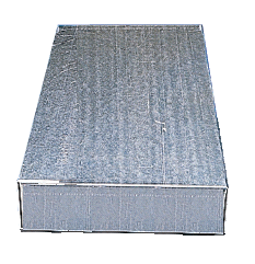 Toit tôle pour ruchette Dadant 6 cadres 285x510x80 mm