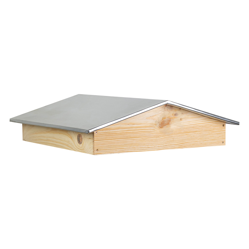 Toit chalet bois et tôle pour ruche Dadant / Langstroth 10 cadres