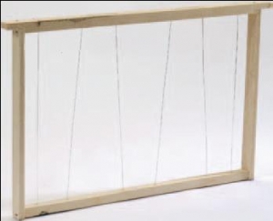 Cadre ruche Langstroth droit fils verticaux avec œillets