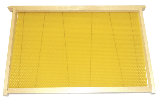 10 cadres droits garnis cire Premium - Langstroth