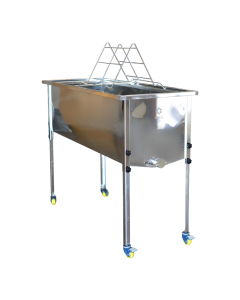Bac &agrave; d&eacute;soperculer en inox pour cadres Dadant et Langstroth - 1270 x 560 x 500 mm