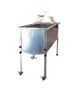 Bac &agrave; d&eacute;soperculer en inox pour cadres Dadant et Langstroth - 1270 x 560 x 500 mm - ICKO