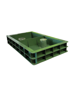 Nourrisseur couvre-cadres plastique 6l plasti6 - 2 compartiments pour ruchettes 6 cadres