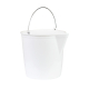 Seau plastique blanc gradué avec bec verseur - 10L