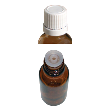 Flacons en verre brun de 10ml bague DIN 18 avec compte-gouttes- Lot de 10