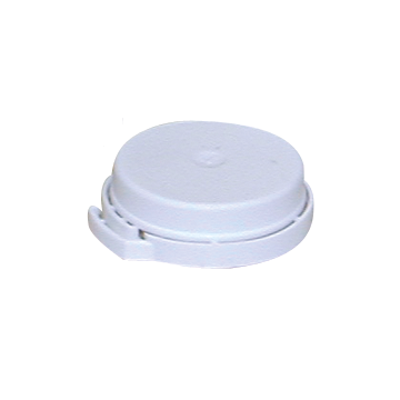 Capes inviolables blanches 30mm pour pilulier gelée royale (x10)