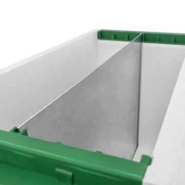 Partition en tôle galvanisée pour ruchette polystyrène 6 cadres