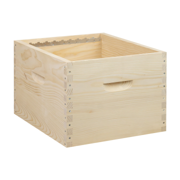 Corps de ruche Dadant 10 cadres à tenons avec crémaillères - Ruchéco