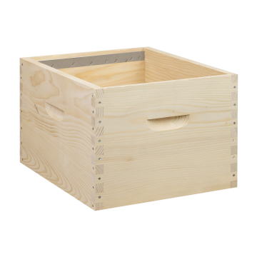 Corps de ruche Dadant 10 cadres à tenons avec bandes lisses - Ruchéco