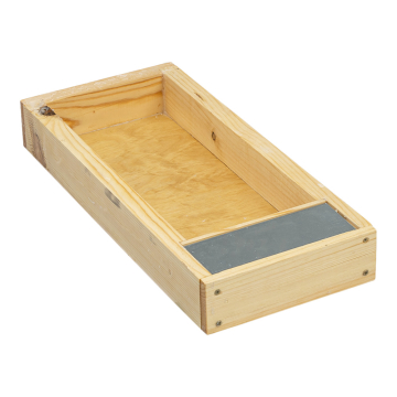 Nourrisseur couvre-cadres en bois paraffiné pour ruchette 5 cadres - 220 mm - Hauteur 7 cm