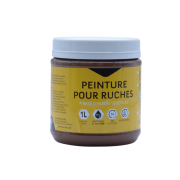 Peinture pour ruches aux huiles végétales brun camouflage 1 L - ICKO
