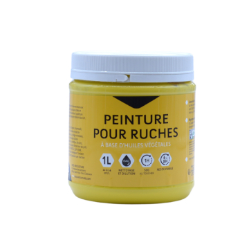 Peinture écologique pour ruche couleur jaune - pot 1l