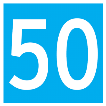 Dossards bleus carrés numérotés 1-50 pour marquage reines apiculture