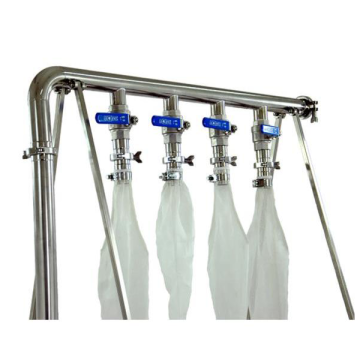 Support de filtration 4 filtres verticaux pour bac à désoperculer 1000-1500 mm