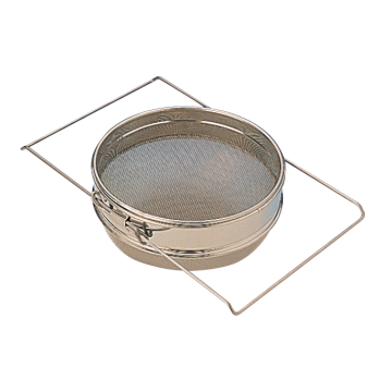 Passoire à miel double filtre inox avec bras extensibles