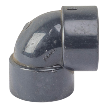 Coude PVC à visser femelle Ø 33x42 mm