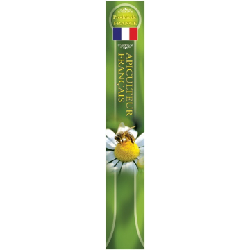 Étiquettes bande de garantie "apiculteur français" verte (x100)