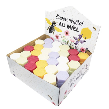 Savon au miel Thym 25 g - parfums assortis - carton de 150