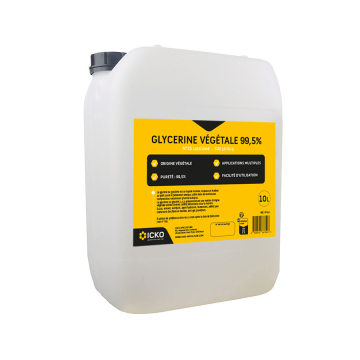 Glycérine végétale pure - bidon 10 litres usage industriel
