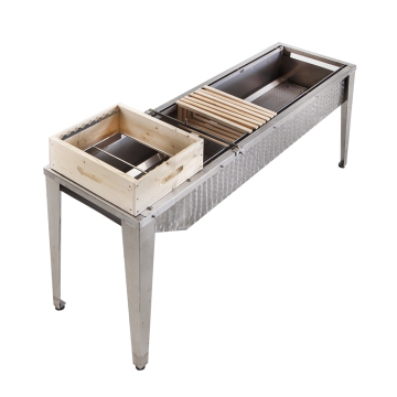 Bac à désoperculer professionnel inox 3 mètres api équipement