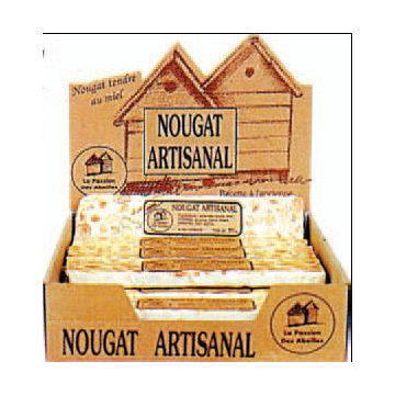 Barre de nougat artisanal au miel 80g