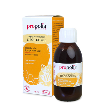 Sirop gorge propolis miel thym eucalyptus Propolia 150 ml