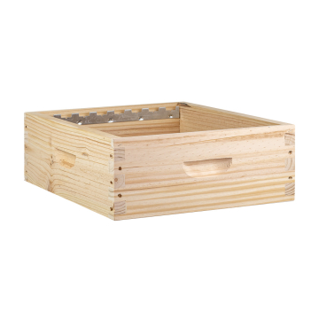 Hausse dadant 10 pour 8 cadres en pin maritime à tenons - ruchéco +