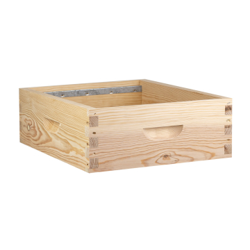 Hausse dadant 10 cadres en pin maritime à tenons - bandes lisses