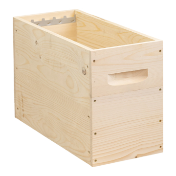 Corps de ruchette Dadant 5 cadres mi-bois avec crémaillères - Ruchéco