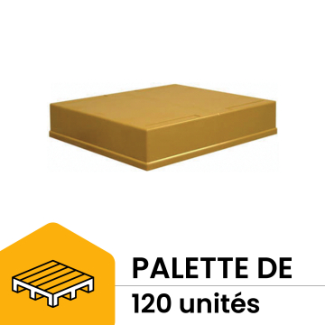 Toit plastique pour ruche Dadant 10 cadres 434x504x100 mm - palette de 120