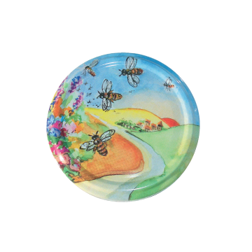 Capsules Twist-Off TO82 paysage et abeille - pasteurisables (x25)