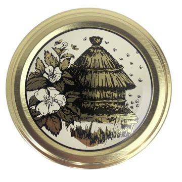 Lot de 25 capsules métalliques TO82 pasteurisables - motif ruche