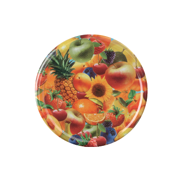 Capsules métalliques TO63 pasteurisation - motif mellifruits (lot de 50)