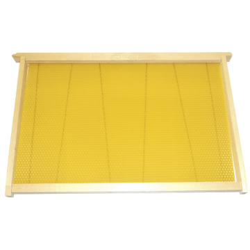 10 cadres droits garnis cire Premium - Langstroth