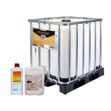 Pack nourrissement & santé abeilles - Melliflora 1380kg, Nozevit+ 1l, Promotor 5l