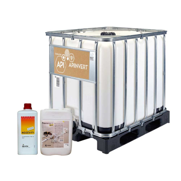 Pack nourrissement & santé abeilles - Apiinvert 1300kg, Nozevit+ 1l, Promotor 5l