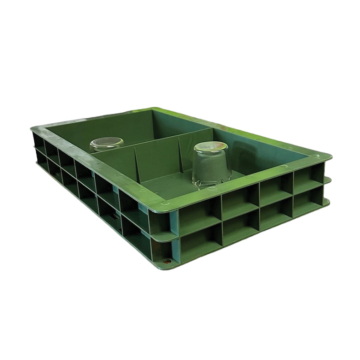 Nourrisseur couvre-cadres plastique 6l plasti6 - 2 compartiments pour ruchettes 6 cadres