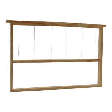 Cadre à mâles Dadant corps bois inox