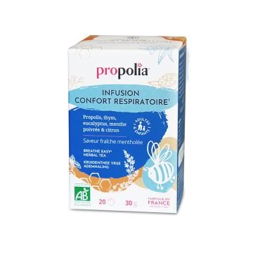 Infusion Confort Respiratoire bio de Propolia - 20 sachets