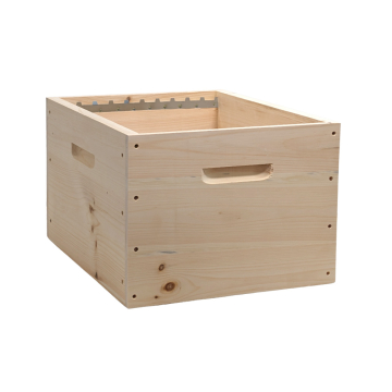 Corps de ruche dadant 10 cadres mi-bois avec crémaillères en pin de weymouth