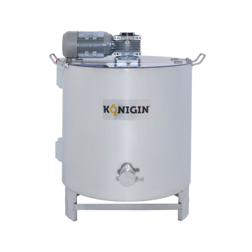 Mélangeur à miel chauffant königin 150l - cuve inox double paroi