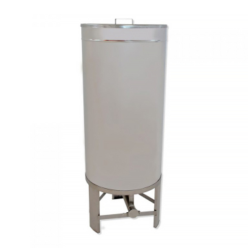 Maturateur inox 1000 l sur pieds königin - évacuation totale pour miellerie