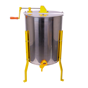 Extracteur à miel manuel tangentiel icko 6 cadres dadant hausse - inox alimentaire