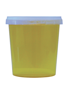 10 pots en plastique pour miel 1 kg PAL NICOT - modèle neutre - avec couvercle