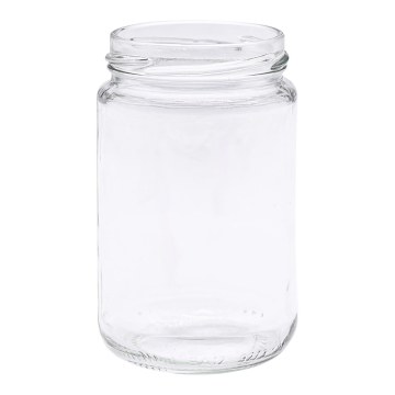Pot en verre cylindrique 400g - 314ml - capsule to63