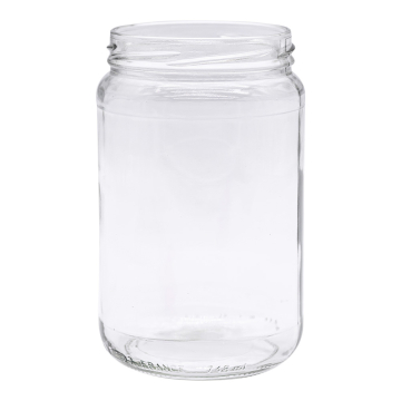 Pot en verre cylindrique 500g - 385ml - TO63